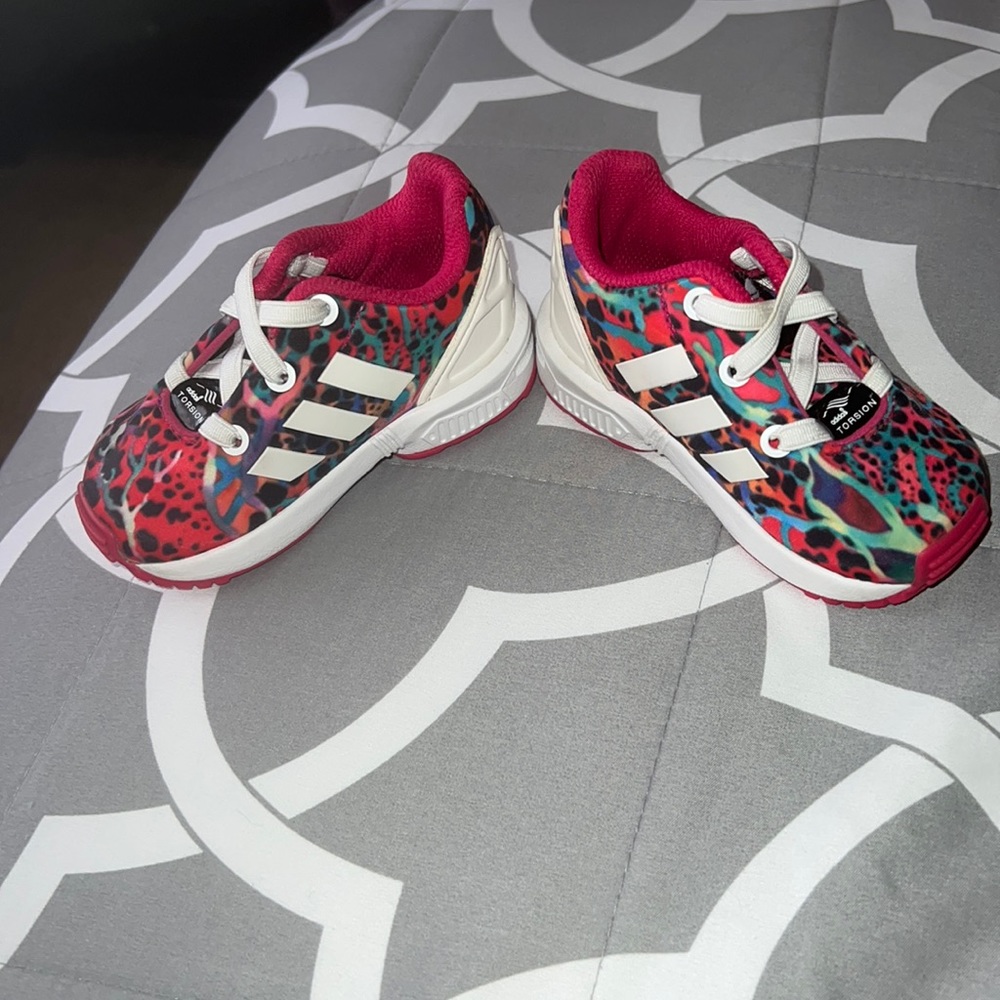 adidas ZX Flux EL Infants Running White / Running White / Pink Buzz